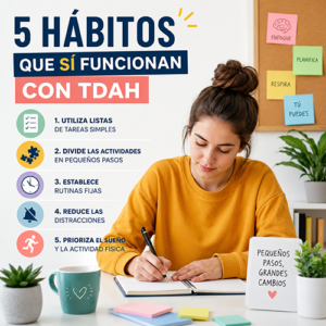 5 Hábitos que Sí Funcionan con TDAH